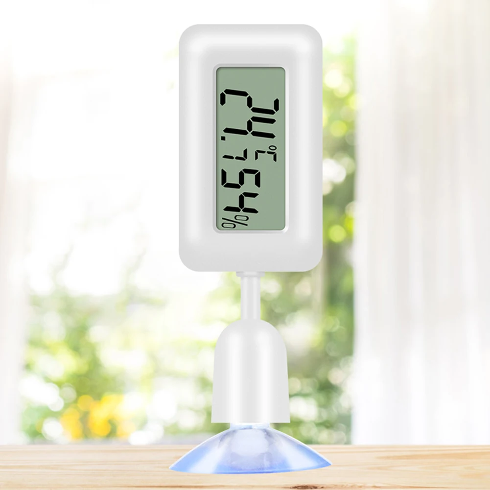 Animal Thermometer Reptile Thermometer Hygrometer Digital Temperature Humidity Meter with Suction Cup