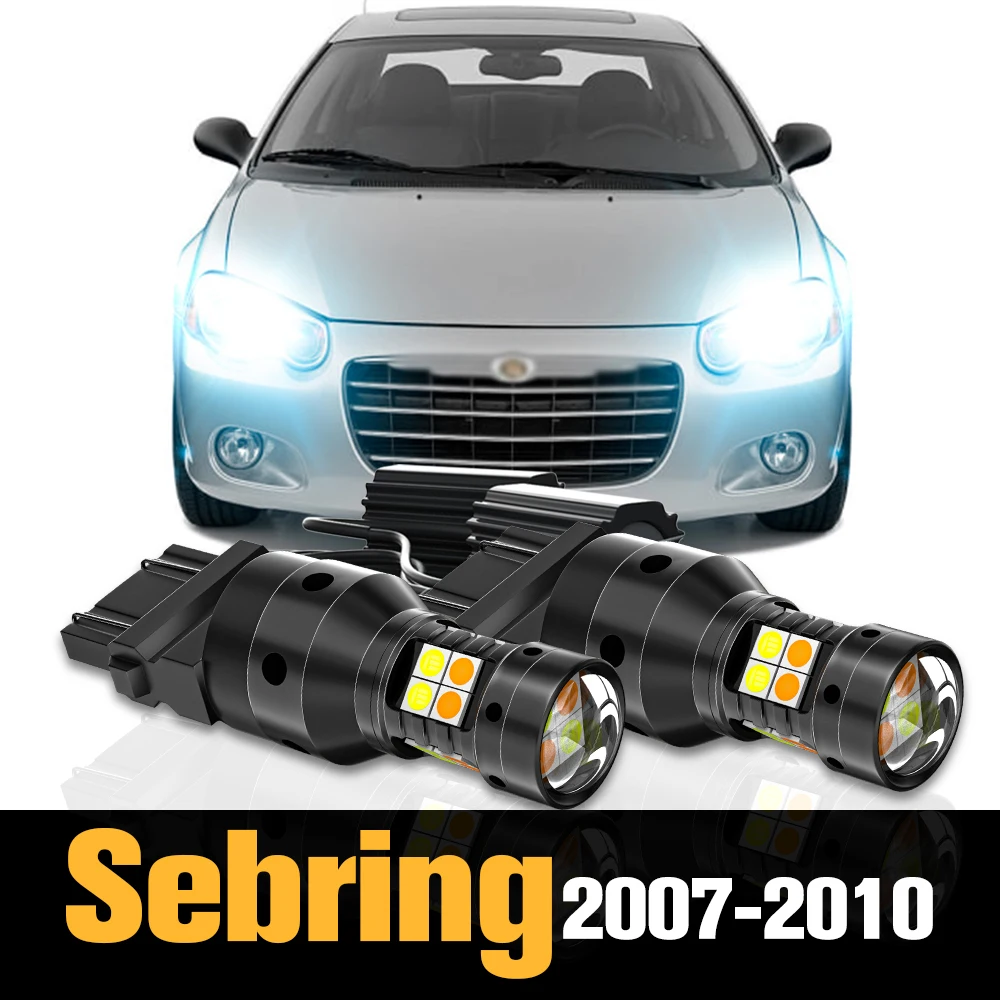 

2pcs Canbus LED Dual Mode Turn Signal+Parking Light Accessories For Chrysler Sebring 2007-2010 2008 2009