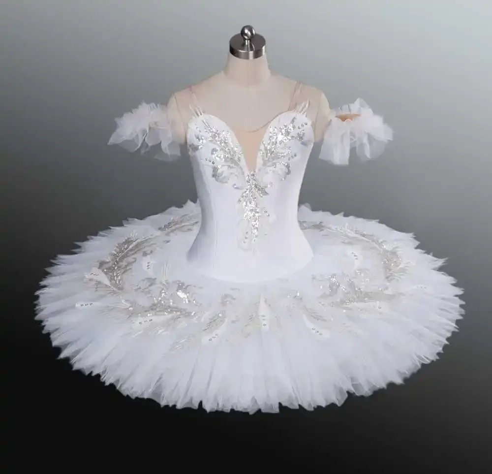 

Adult Kids Classic Professional Ballet Tutu White Swan Lake Pancake Tutu Ballerina Party Dance Costumes Ballet Dress Girls Women