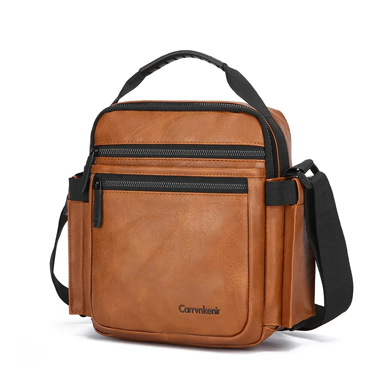 Men's new multifunctional large capacity crossbody bag for business commuting, outdoor leisure use, travel shoulder bag