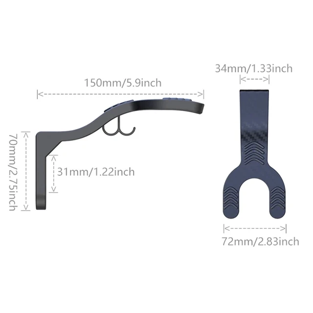 Ganci Da Parete Per Casco Moto - Confezione Da 2 In ABS Resistente Per Appendere Giacca, Chiavi, Borse - Foto 5