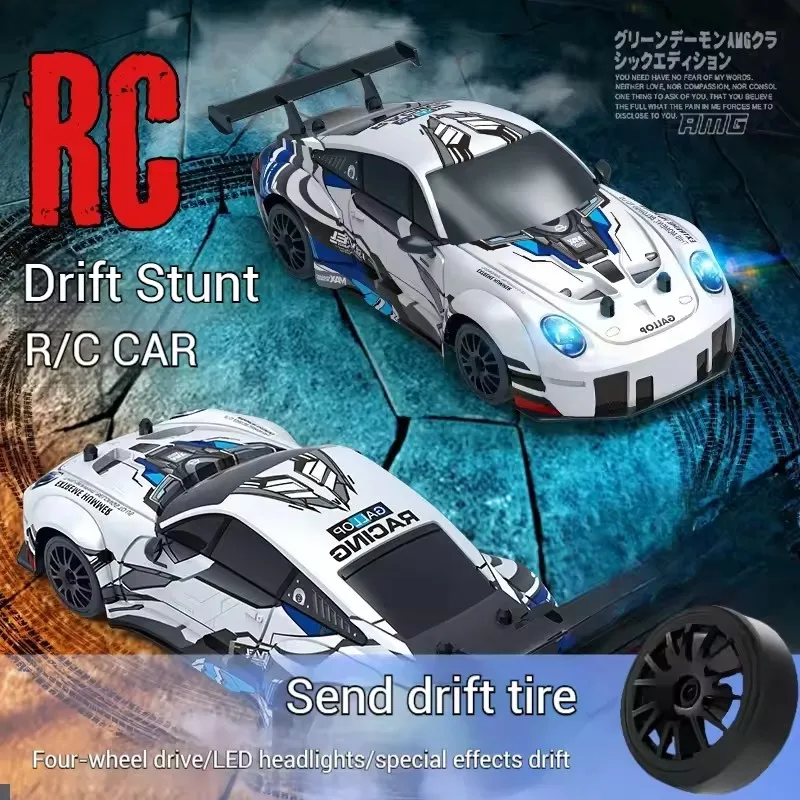 Rc Drift Car 1/24 4WD Remote Control Car High Speed with Led Light 2.4G Radio Controlled Mini Racing Car Model Boy Toy Gift 3