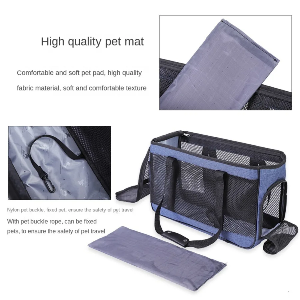 New Large Capacity Cat Carrier Handbag Breathable Portable Cat Transport Bag Durable Safety Pet Carrying Bag