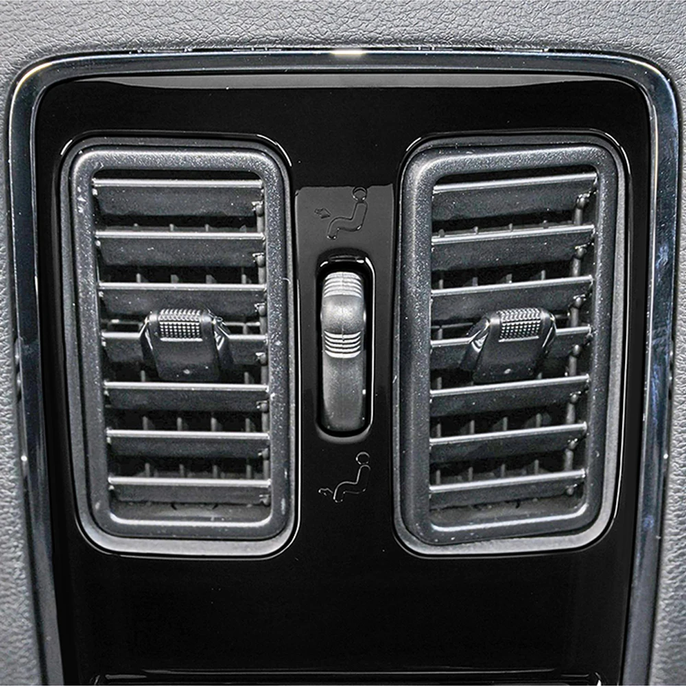 Car Rear Row Air Conditioner Vent Panel Decoration Cover Trim for