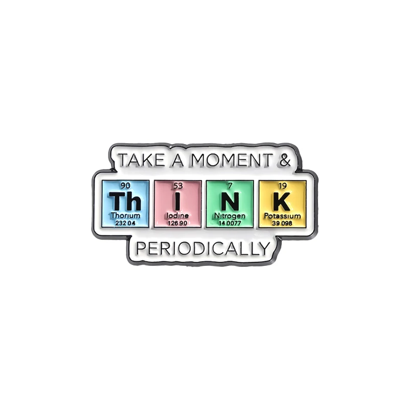 Creative Code Enamel Pin: Programmer & Chemistry Inspired Metal Brooch Badge