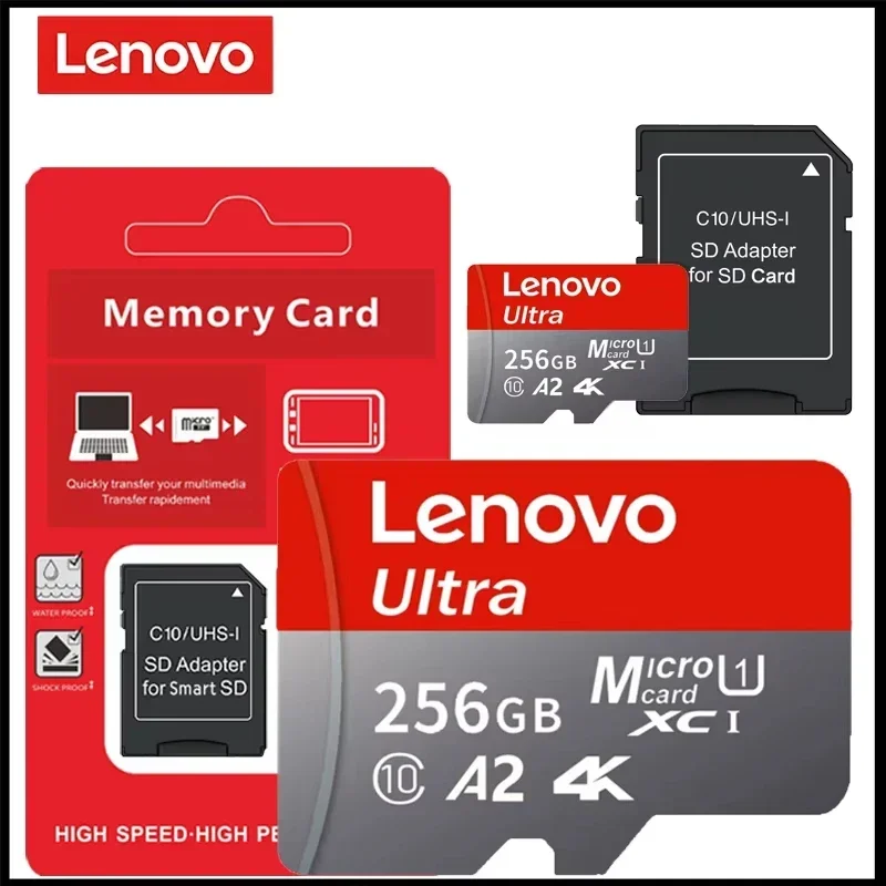 레노버 2026 신형 고속 1TB 512GB 64GB 마이크로 SD 카드 클래스 10 TF 플래시 메모리 카드 (휴대폰, 드론, 블랙박스, 차량용 네비게이션용)