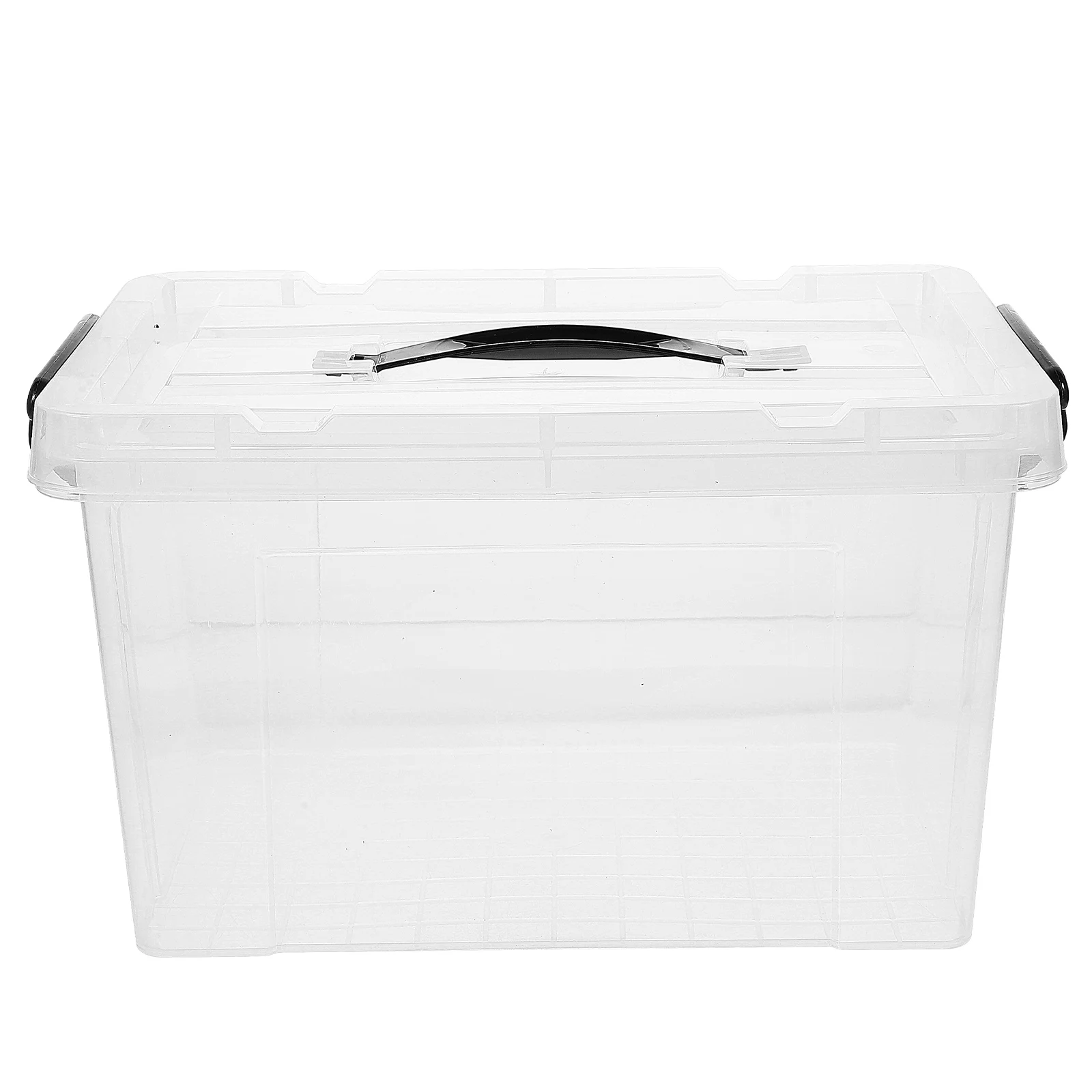 

Transparent Storage Box Bins Plastic Containers with Lids Right Angle Bed Bottom