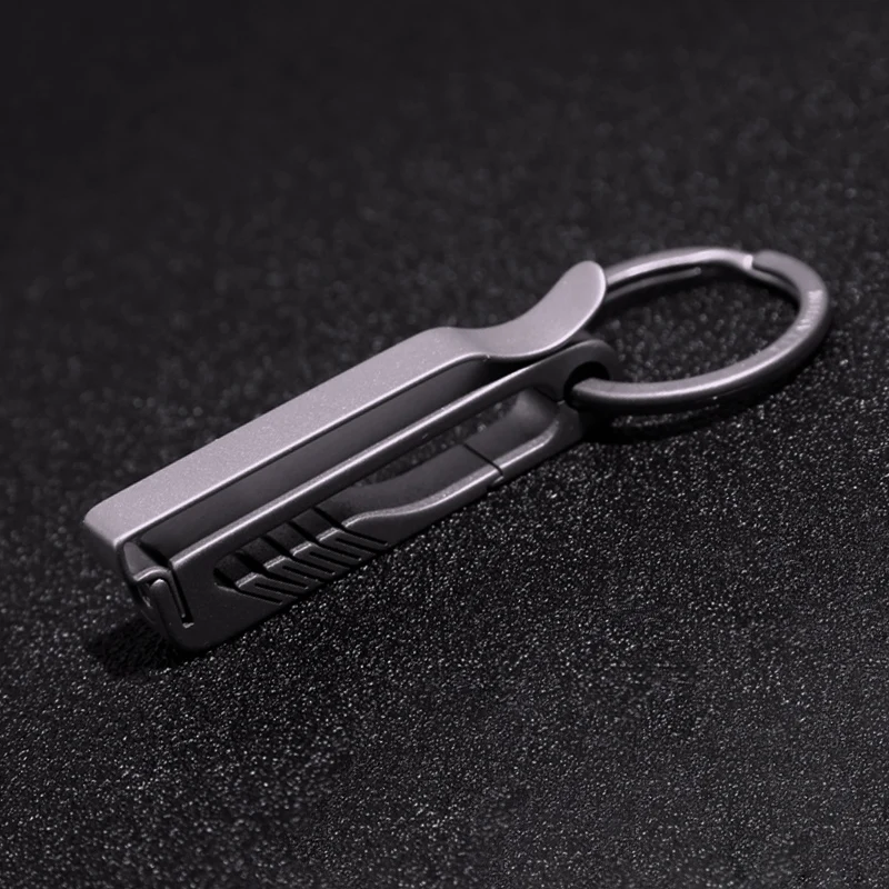 TIMULTI Titanium Belt Key Holder – EDC Keychain Clip With Rotary Lock, Bottle Opener & Wrench
