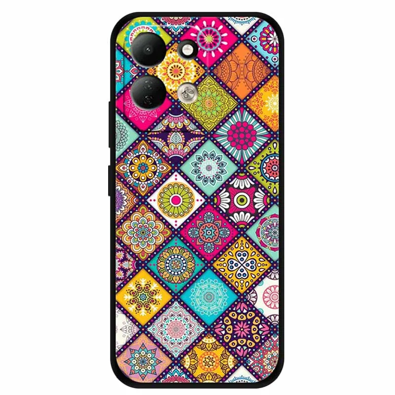Lion Design Soft Silicone Phone Cover - Black TPU Bumper Case