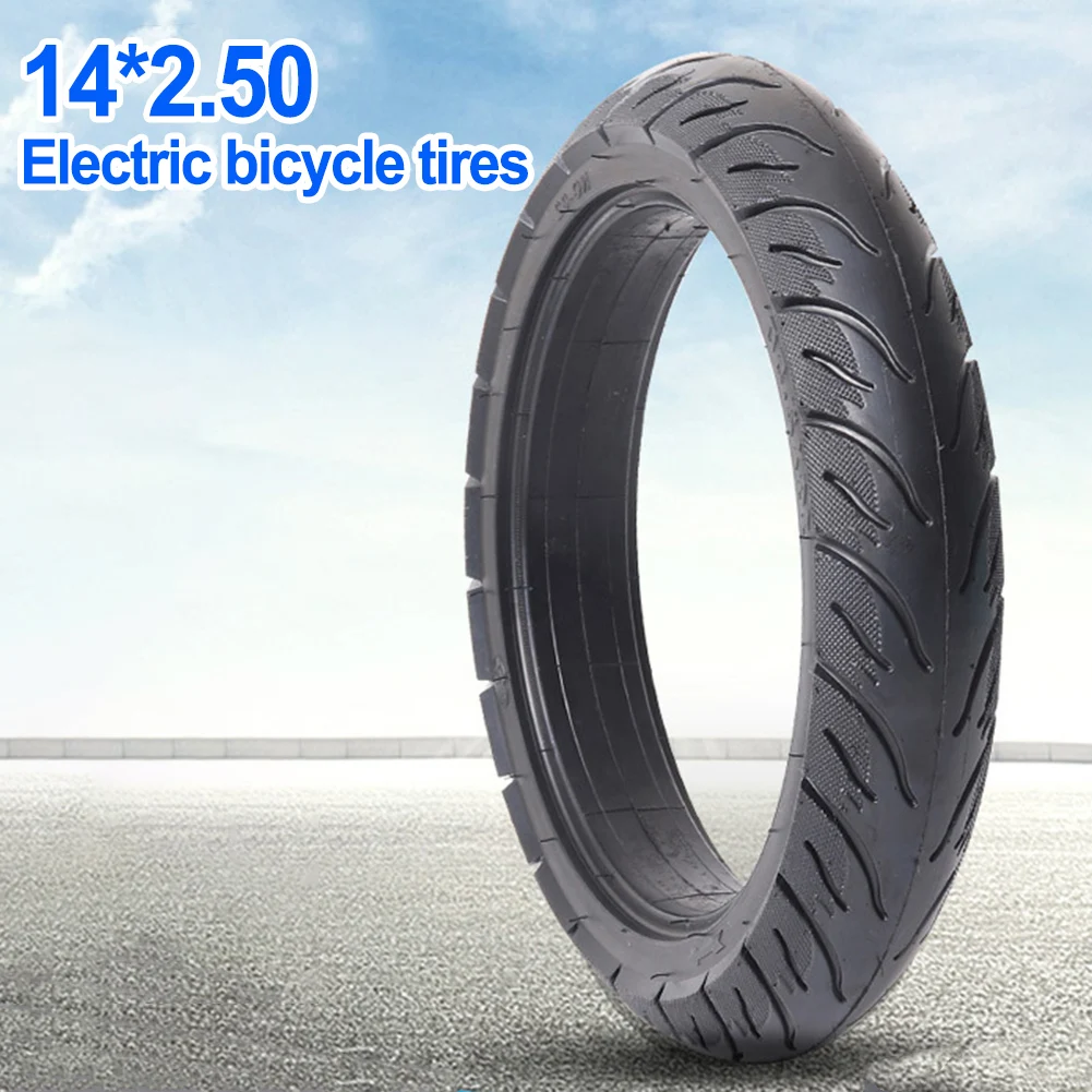 

14x2.5 Electrombile Solid Tyre Inflation-free Tire Solid Rubber Electric Tire Puncture-resistant Replace Tires E-scooter Parts