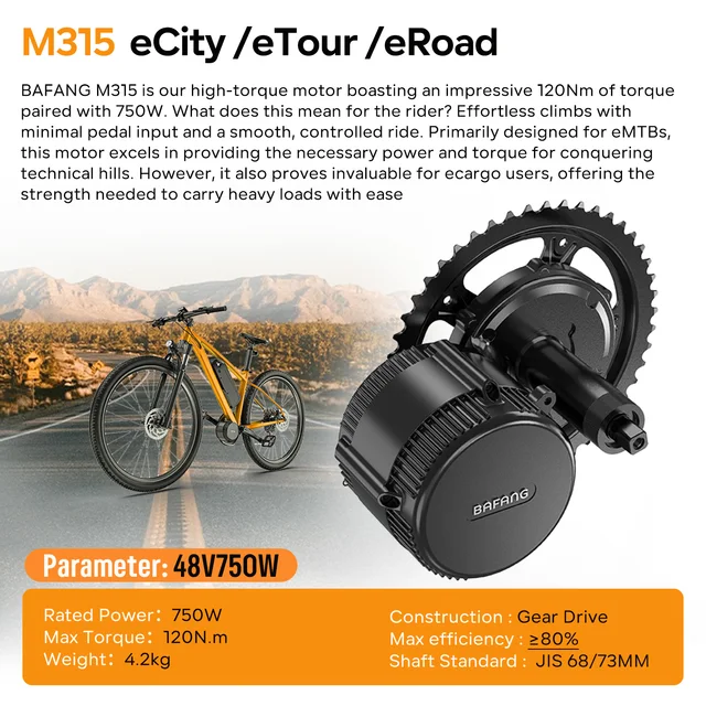 Kit Conversione Bici Elettrica Bafang 750W 48V - Motore Centrale Per Bici Da Montagna E Strada - Foto 8