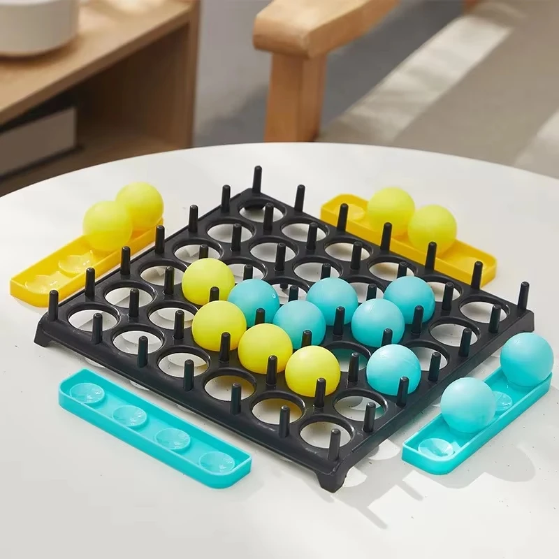Bounce Ball Game Jumping Ball Board Table Game Interaction Family Party Desktop Bouncing Funny Toy Kit for Children Adults 5