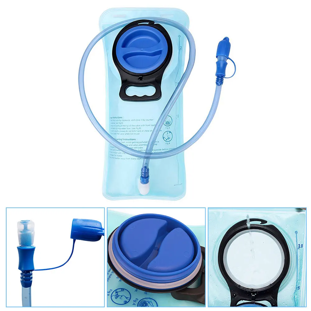Water Bladder Hydration Backpack 2L Large Capacity EVA Water Bags Reservoir For Running Cycling Hydration Water Storage Bag 4