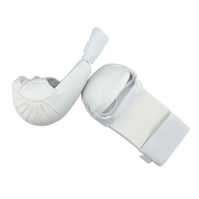 Description Picture 2 of itemWhite karate gloves high qulity adults kids martial arts gloves taekwondo protector boxing gloves