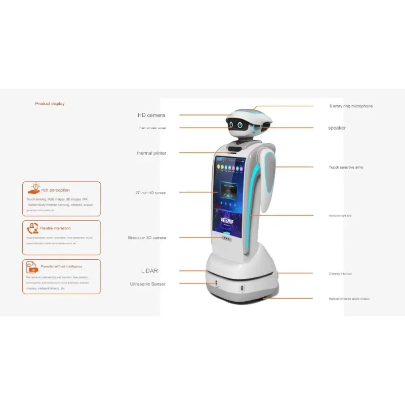 New Welcome Explanation, Reception and Leading, Service Robot, Exhibition Hall, AI Shopping Guide Q&A