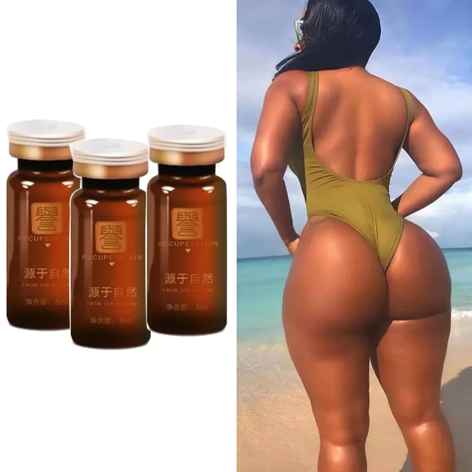 50ML Buttock Enhancement Cream Oil Bigger Butt Lift Glutes Hips Thighs Permanent Lift Butt Hips Enlarge Enlagment Oil