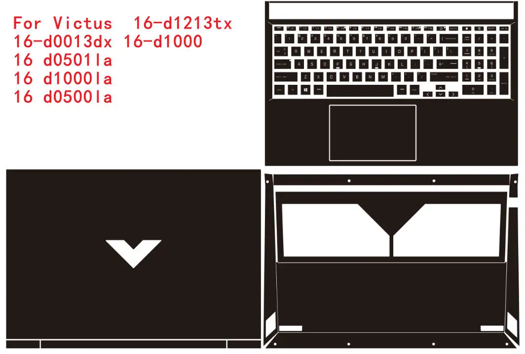 HP Victus 게이밍용 프리컷 노트북 비닐 데칼 커버 스티커 스킨 프로텍터 ? 16-e0162AX 16-e0075ax 16t-d100 16-d1000 16-s1085ax