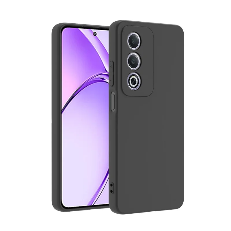 Matte Black Slim TPU Soft Silicone Phone Case - Enhanced Grip & Protection