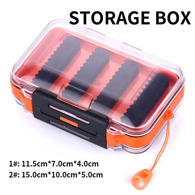 1PCS Fishing Tackle Box Transparent Double Sided Fishing Lure Box