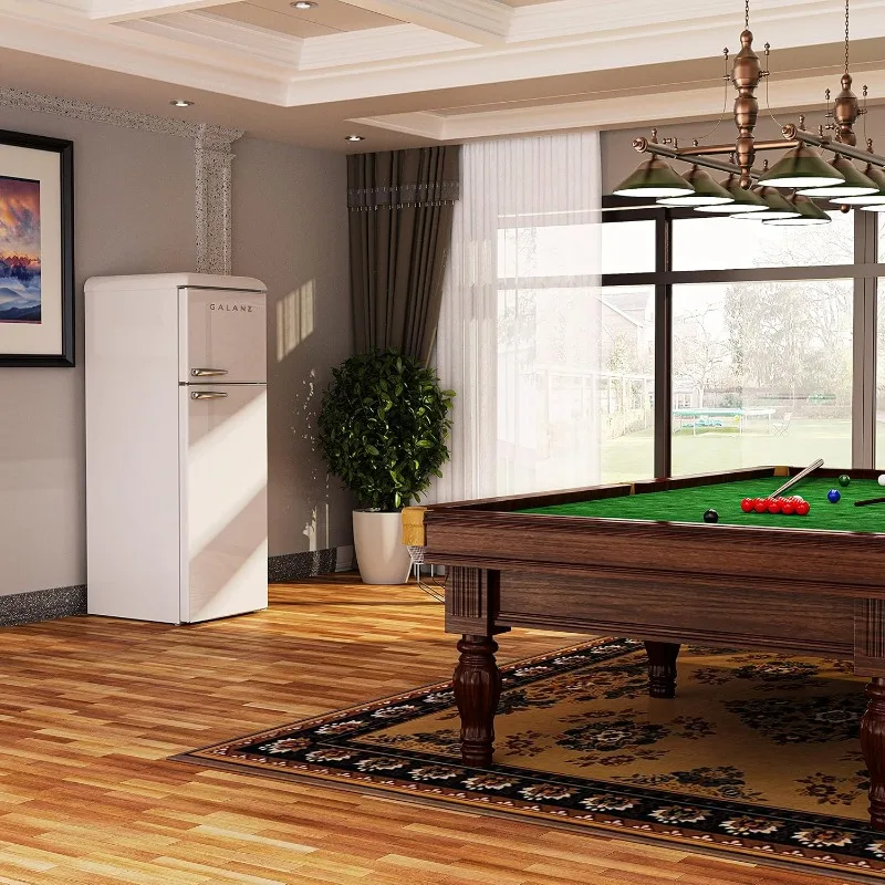 Galanz GLR12TWEEFR Refrigerator, Dual Door Fridge, Adjustable Electrical Thermostat Control with Top Mount Freezer Compartment 5 Galanz GLR12TWEEFR Refrigerator, Dual Door Fridge, Adjustable Electrical Thermostat Control with Top Mount Freezer Compartment 5