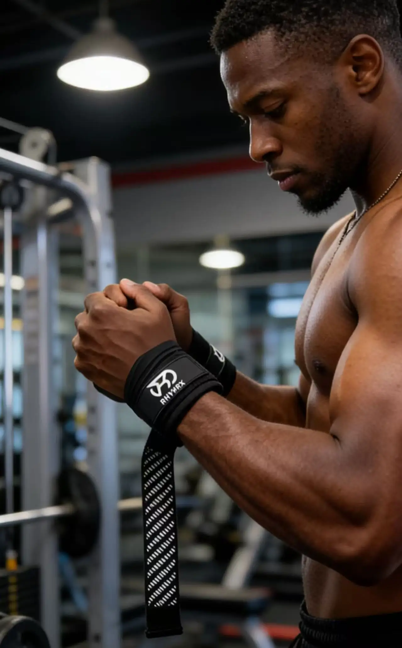 Weightlifting Straps For Strength Training Adjustable Gym Grip_voghion.com