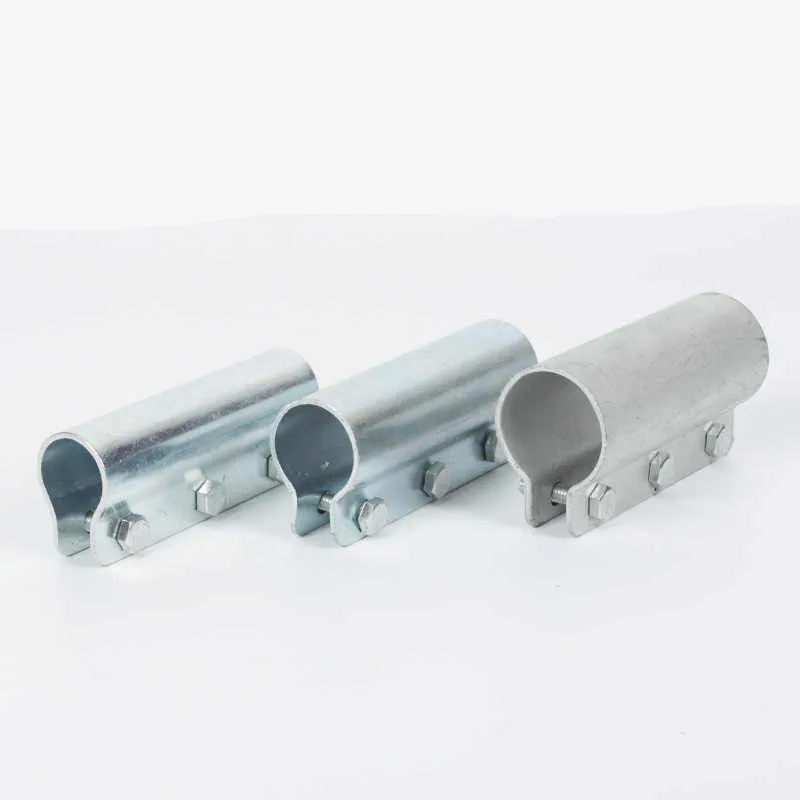 1 Pcs 25mm steel pipe connector, fixing component, galvanized pipe external joint, fixing clip fastener