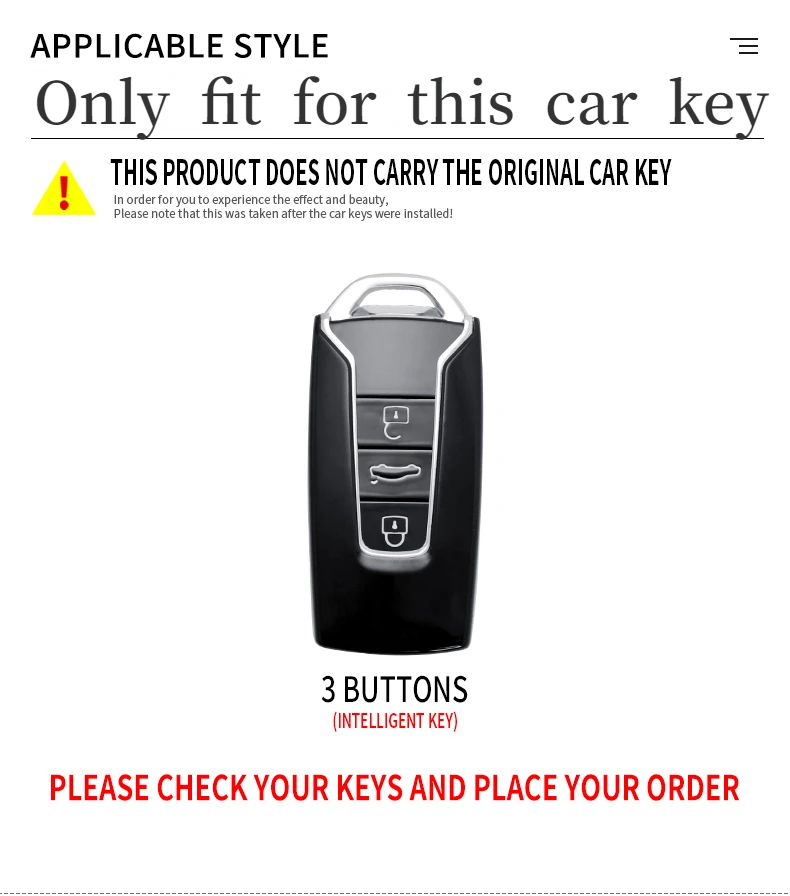 Custodia per chiave auto in Silicone in lega di zinco copertura completa per VW Volkswagen Touareg 2018 2019 2020 2021 3 pulsanti telecomando Keyless Protect Shell - S487117235d5f4e8086956be040620b826