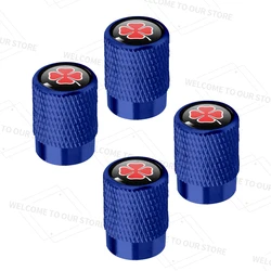 Four - Leaf Clover Wheel Valve Caps Set - Premium Tire Stem Covers (4 - Pack) (J)