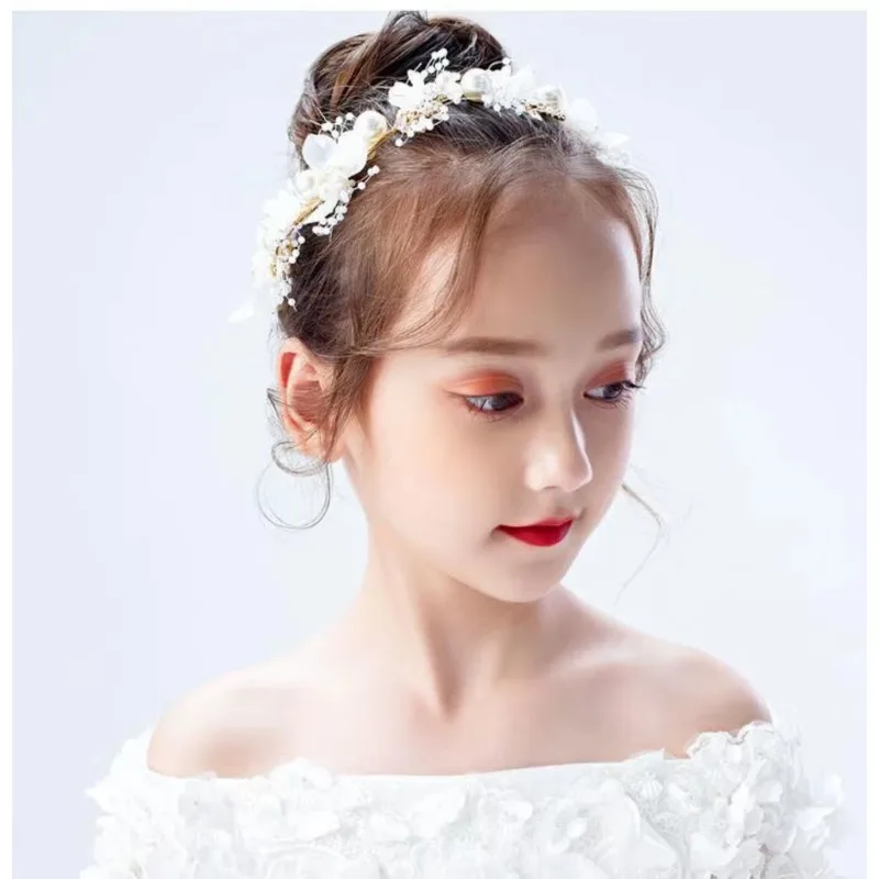 New Children's Wreath Headbreads Princess Tiara Crown Decoration Bride Bridesmaid Wedding Photography Holiday Photo Headdress