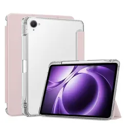 Stylish PU Leather Case with Pen Holder for Xiaomi Pad Mini 8.8 (Pink)
