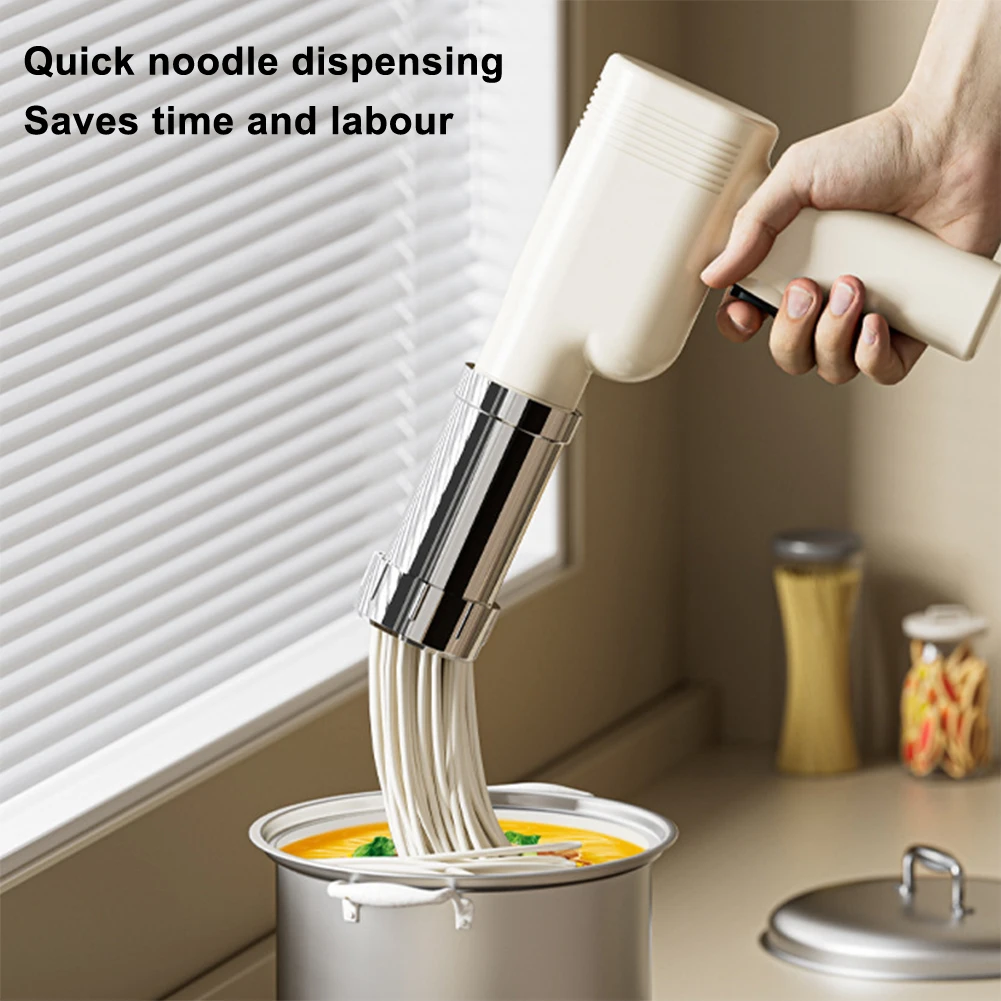 Electric Pasta Maker Handheld Pasta Maker With 5 Mould Automatic Machine Portable Stainless Steel For Home Kitchen