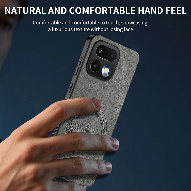 Luxury Classic Leather Magnetic Phone Case - Premium Design