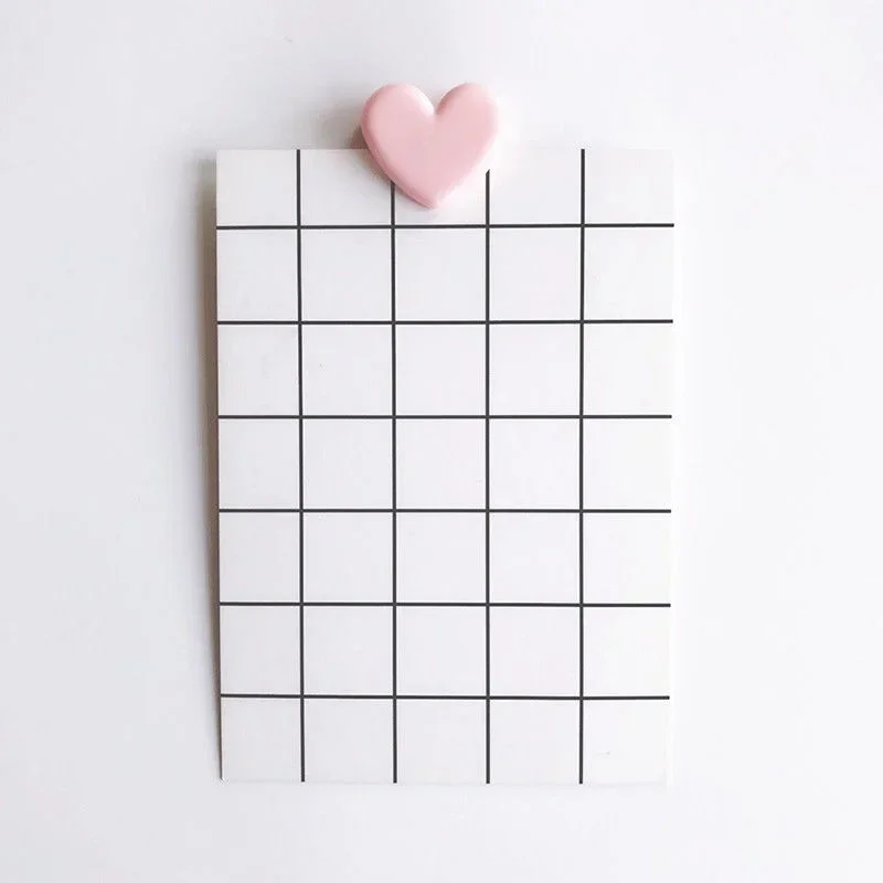 6Pcs Plastic Pink Love Heart Planner Paper Clip Bookmark Cute Office Gadgets Desk Accessories Kawaii School Binding Stationery