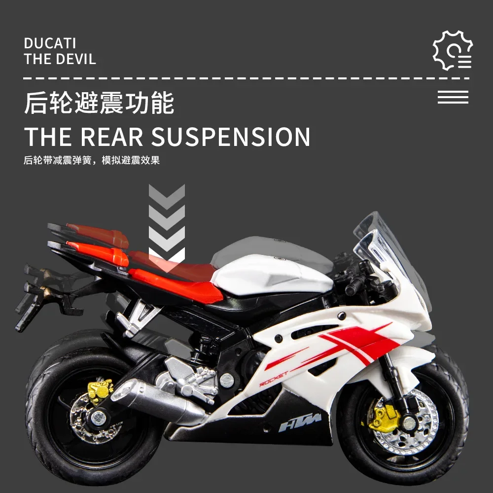  Lazat Chef Motocicleta de juguete para Yamaha R6 Mini aleación  de fundición a presión, modelo de motocicleta (color: 3) : Juguetes y Juegos