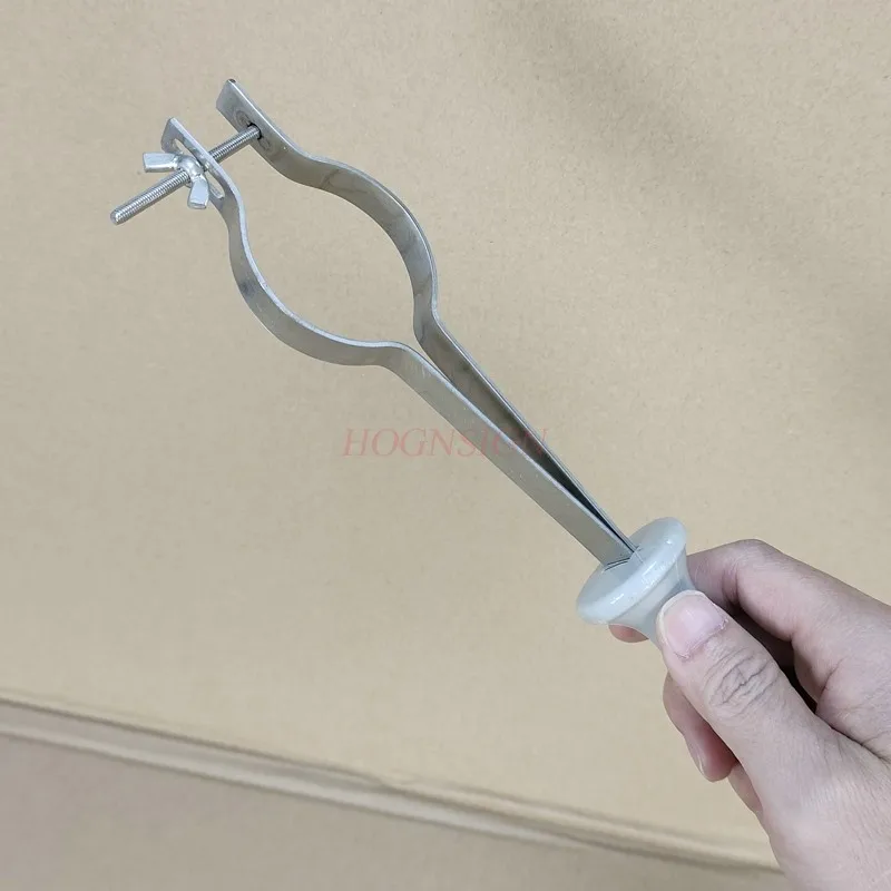 Hand-held stainless steel moxa clip thunder fire moxibustion portable thick moxa clip moxibustion warm-burning instrument