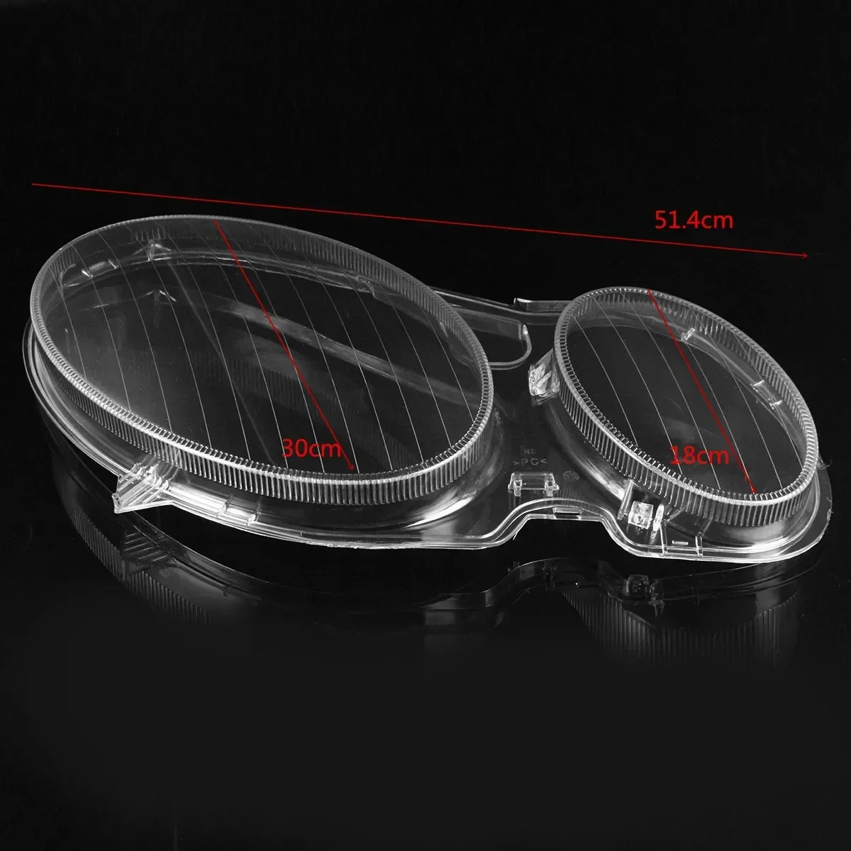 Lentes De Faro Para Mercedes Clase E W211 (2002-2008) - Par Izquierdo Y Derecho, Transparente, De Plástico ABS Resistente A UV