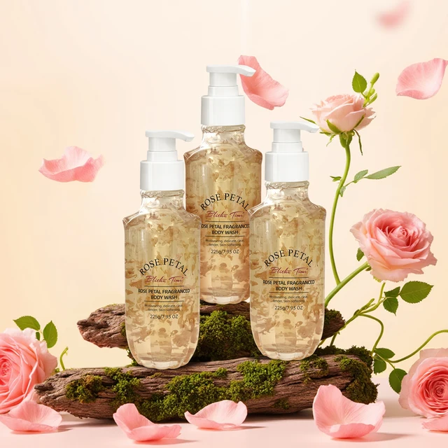 Blithe Time Feuchtigkeitsspendendes Linderungs-Körperwaschmittel für empfindliche Haut, reichhaltige Formel reinigt sanft und geben 24-Stunden-Linderung trockener Haut