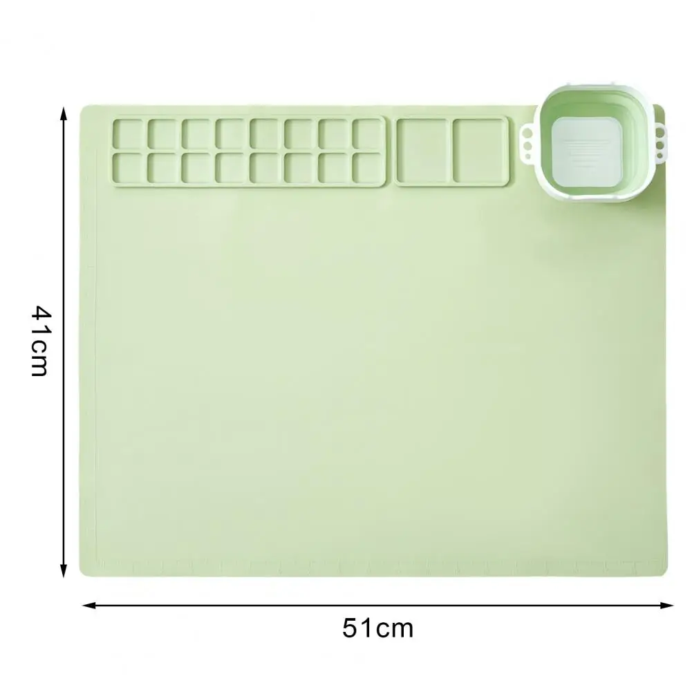 Silicone Artist Mat Collapsible Cup Craft Mat Collapsible Cup Silicone Craft for Diy Projects Painting Non-stick Surface