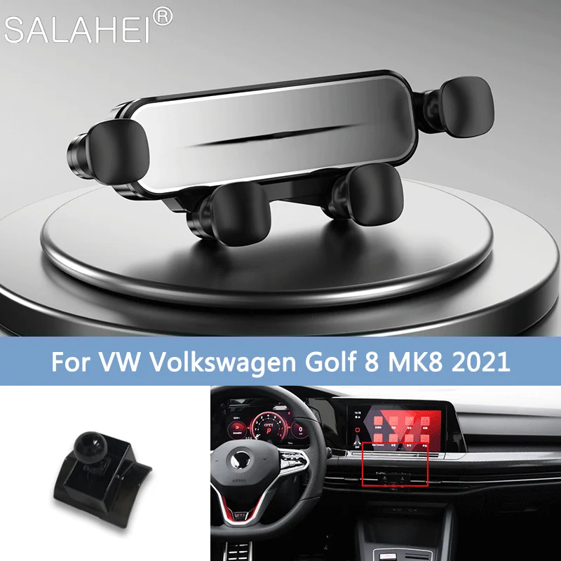 

Car Mobile Phone Holder For VW Volkswagen Golf 8 MK8 2021 Air Outlet Clip Gravity Mount GPS Support Bracket Auto Accessories