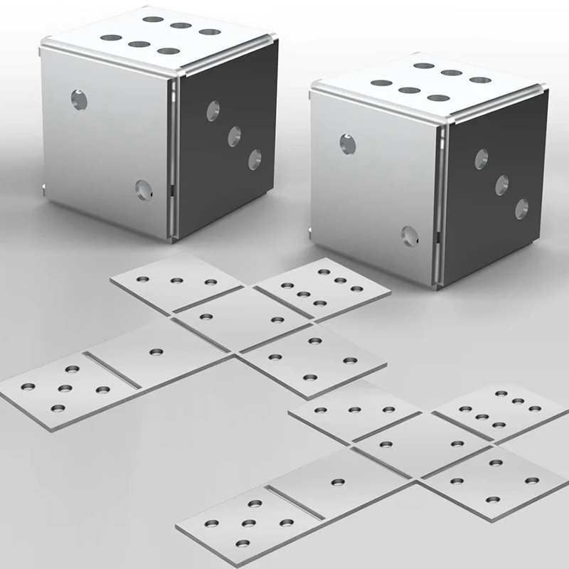 2PCS Welding Kit Dice, Welding Coupons, 1 PC, Mild Steel, 16 Gauge Plate, DIY Square, Practice