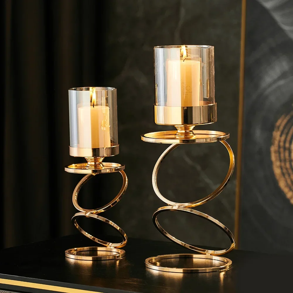 

Metal Candle Holders easter Candlestick Centerpieces Road Lead Candelabra Centerpieces Wedding porps easter decoration