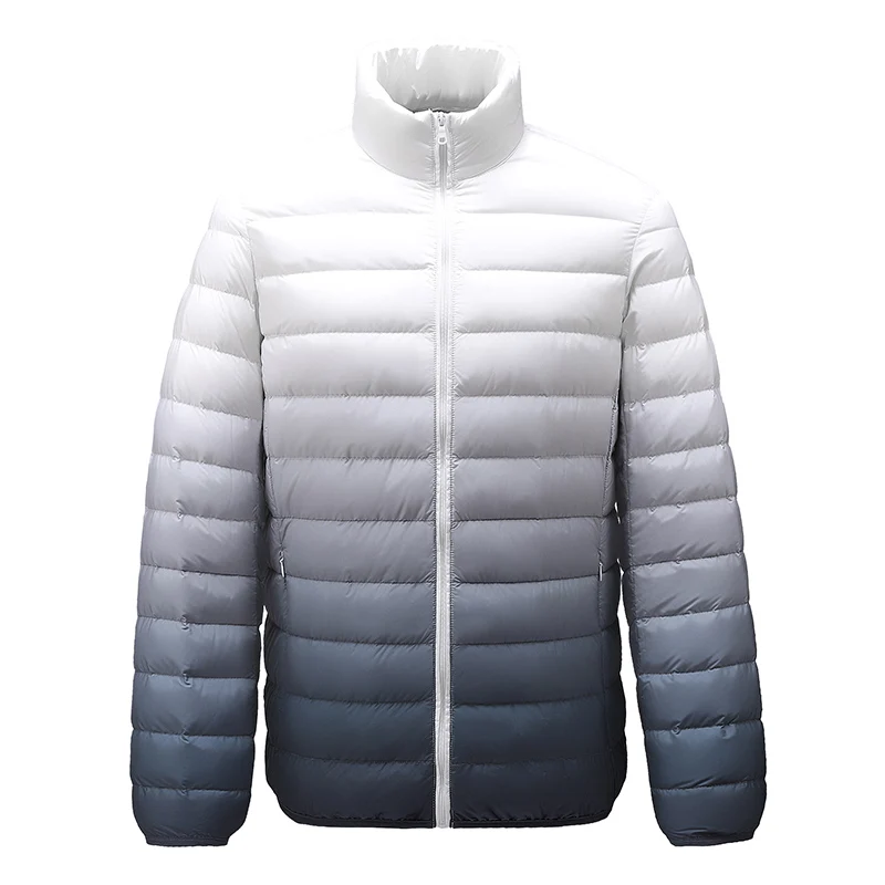 90% White Duck Down Lightweight Down Jacket With Solid Standing Collar Casual and Versatile Warm Down Jacket for Men and Wome