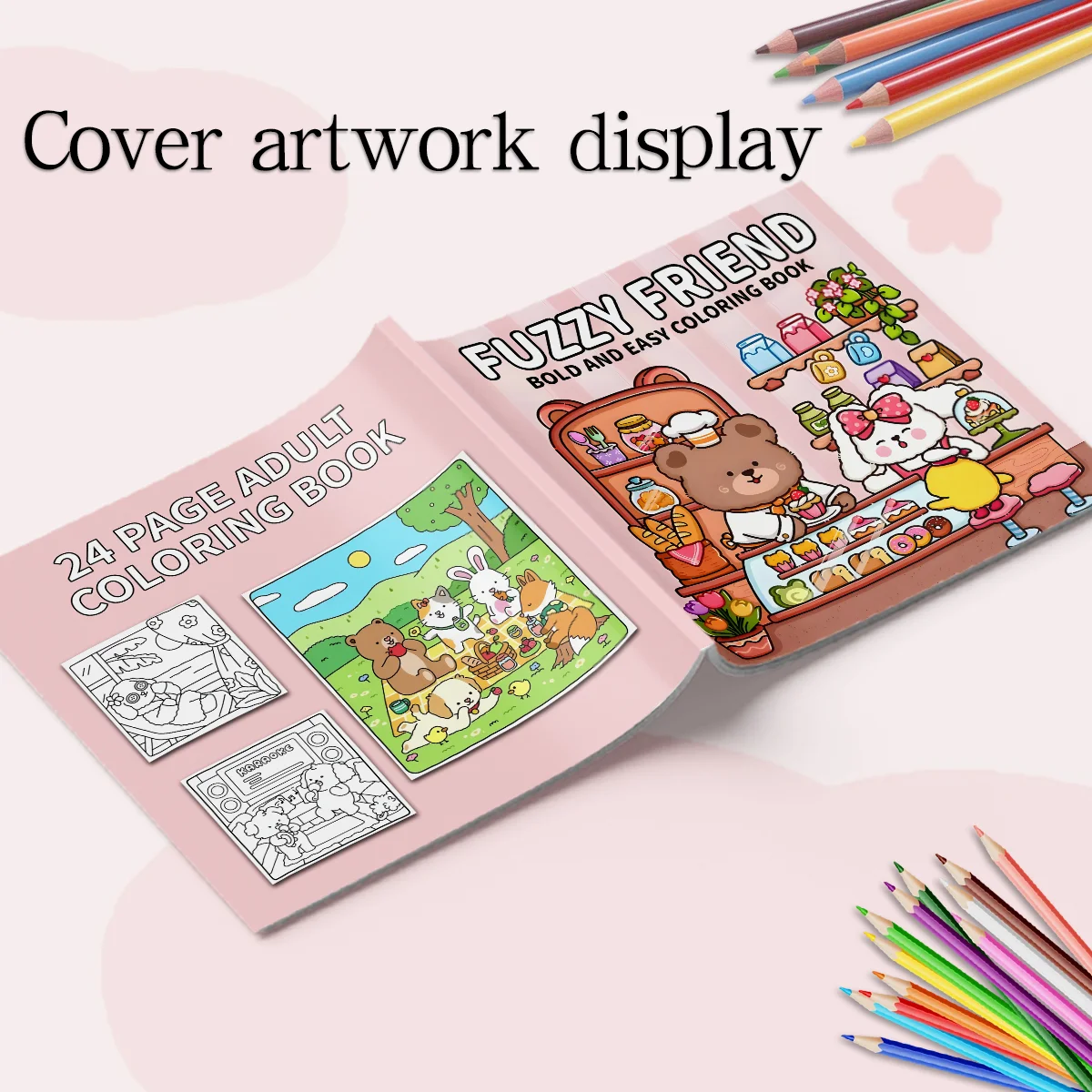 Creative Coloring Book for Adults - Perfect Art Therapy Sketchbook for Friends Gatherings and Doodling Fun 5