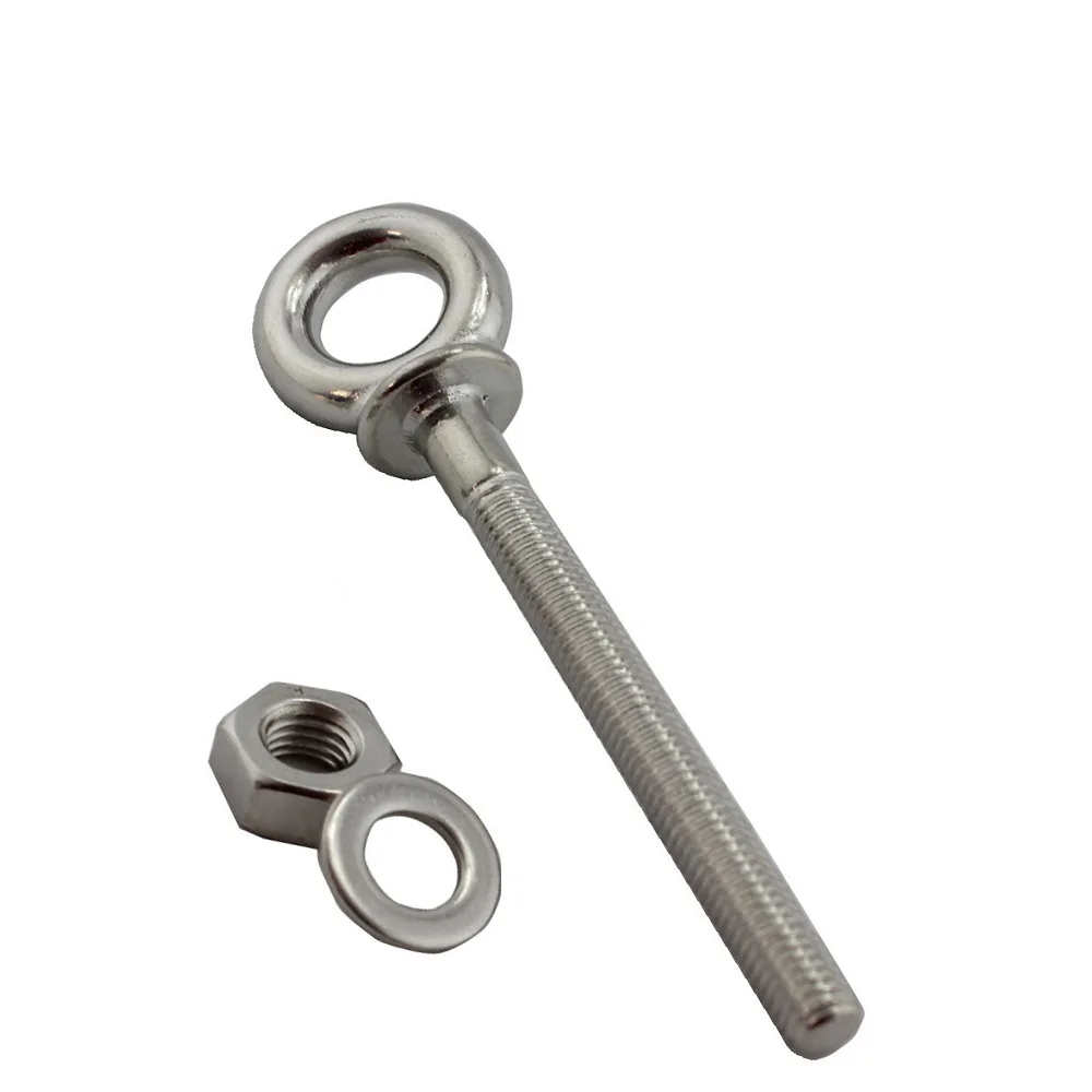 1PCS316StainlessSteelThreadedLiftingEyesBoltWithShoulderM6M8