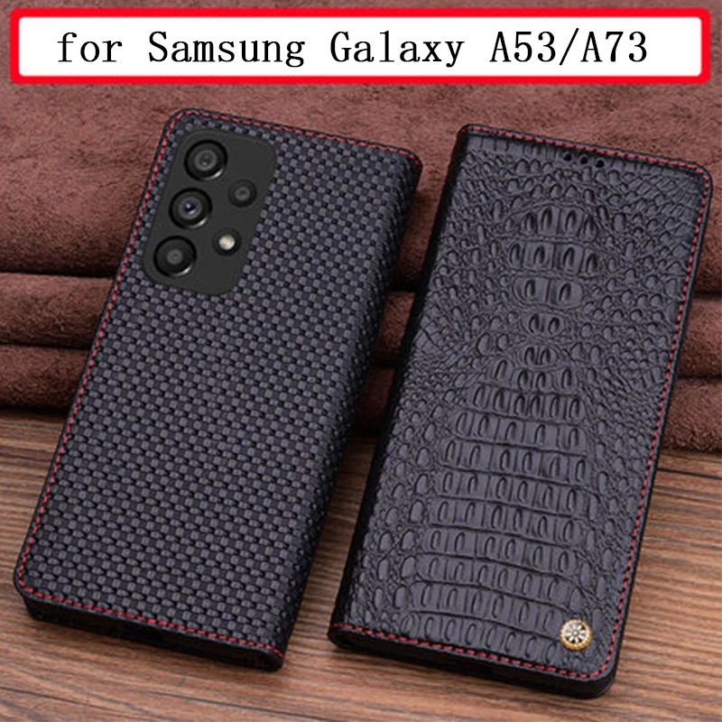 

Чехол ручной работы из натуральной кожи для Samsung Galaxy A53, чехол для телефона из коровьей кожи для Samsung Galaxy A73, кожаный чехол