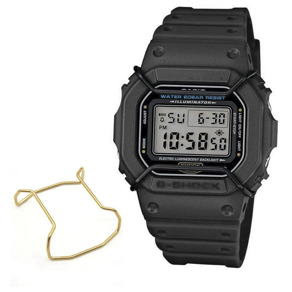 Cassa Dell'Orologio Per Casio Per Paraurti Di Protezione Anticollisione In Metallo Maschio G-Shock 5600 Oro