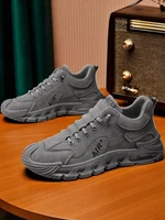 Men's Casual oes Increased Wear-Resistant Work Boots Waterproof Non-Slip Construction Site Labor Protection Sports oes