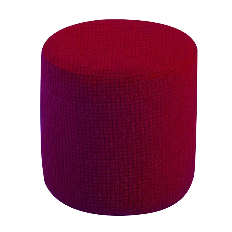 Waterproof Ottoman Cover Stretch Ottoman Slipcover Round Storage Cover Folding Stool Covers Furniture Cover for Footrest Ottoman 5