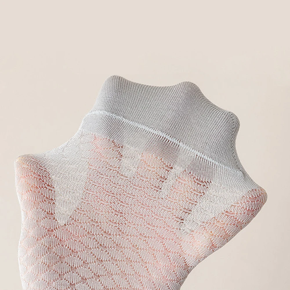 5 쌍 남성 냄새 방지 보이지 않는 보트 양말 여름 얇은 메쉬 통기성 미끄럼 방지 얕은 양말 솔리드 남여 땀 흡수 Sokken
