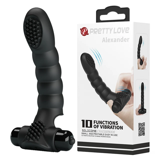 Pretty Love 10 Speeds Silicone Finger sleeve Finger cover G spot Vibrator  Massage Adult Sex Toy Sex Products for Couple - AliExpress